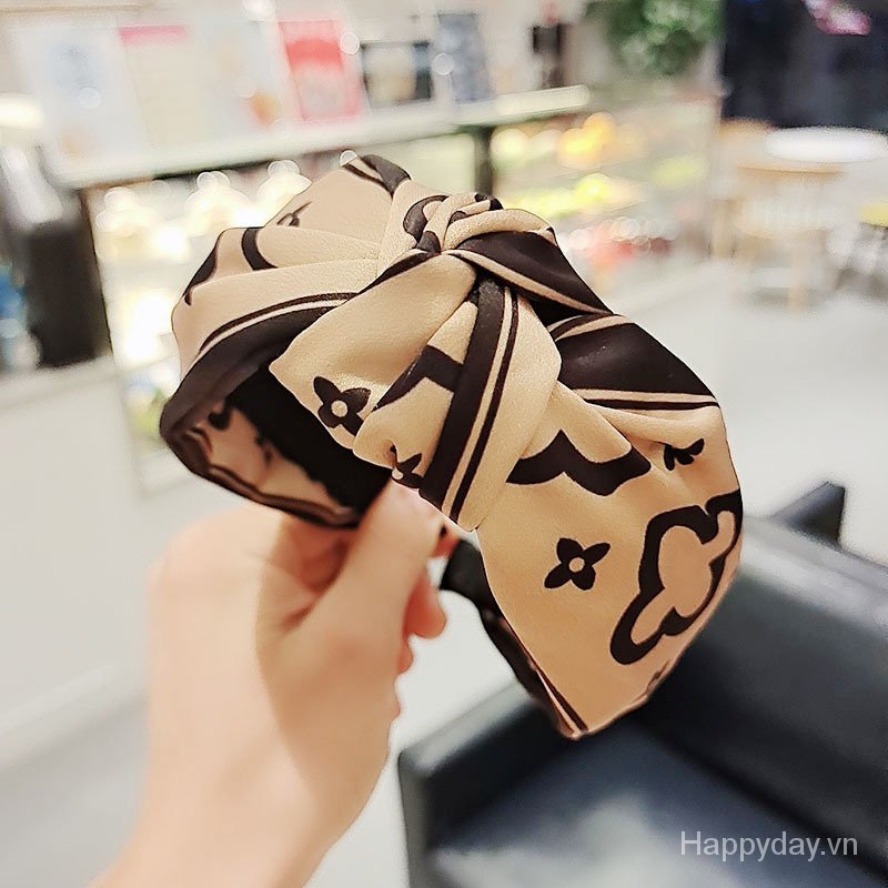 Cài tóc vải bản rộng thời trang cao cấp cho nữ