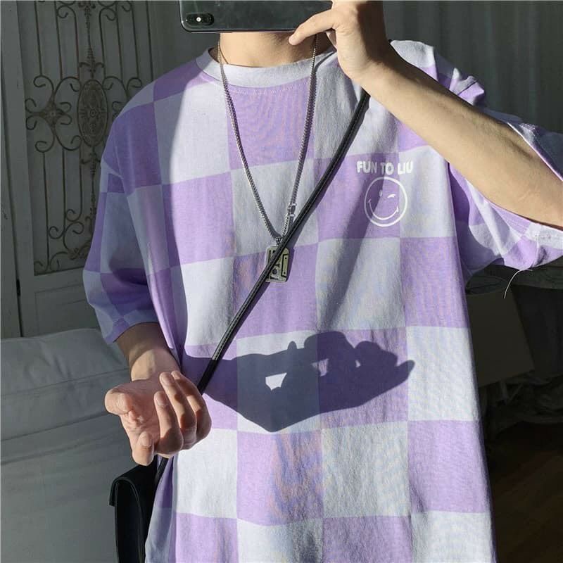 Áo Thun Unisex Tay Lỡ Form Rộng Phông Cách Hàn Quốc Freesize