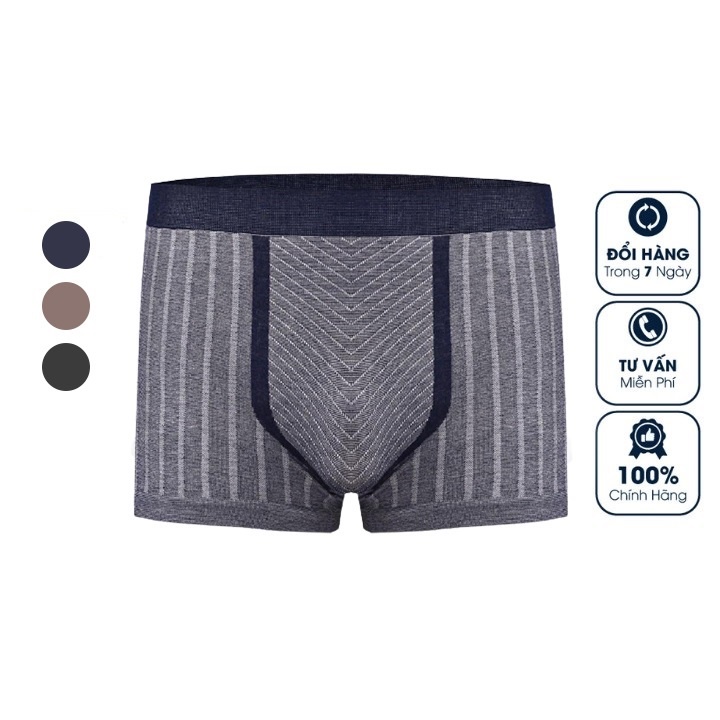 Quần Boxer Nam Chất Liệu Bamboo Co Giãn 4 Chiều Thoáng Mát, Kháng Khuẩn Chống Mùi Hôi