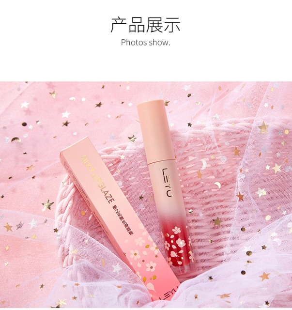 Son kem matte lip LEYU phiên bản giới hạn hoa anh đào chíhãng nội địa trung