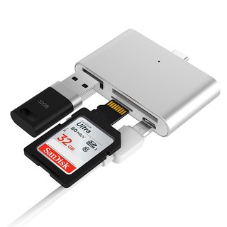 HUB OTG TYPE-C ĐA NĂNG HỖ TRỢ (USB, THẺ SD, TF)