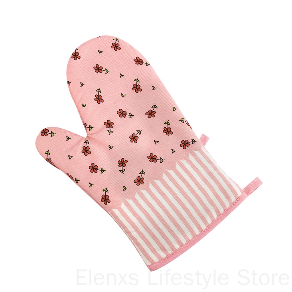 Găng Tay Bắc Bếp Cotton Chịu Nhiệt Đến 180 Độ