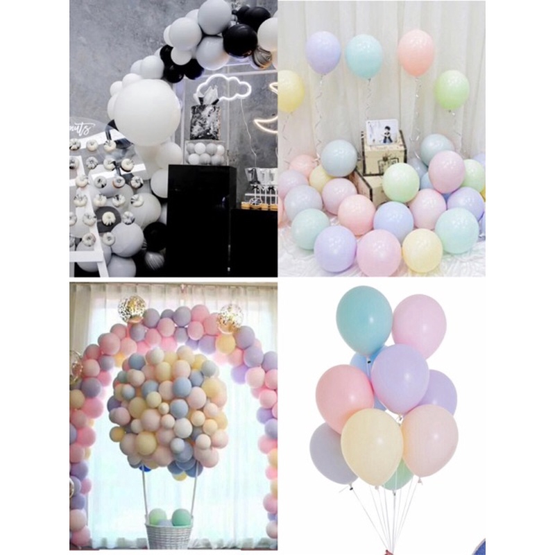 Set 20 Bóng Cao Su 10 inch Nhiều Màu Sắc