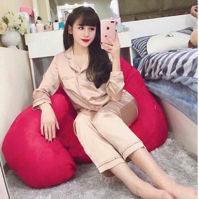 Bộ lụa mặc nhà cao cấp