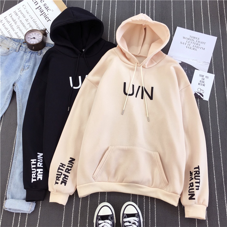 Áo hoodie tay dài phong cách cổ điển thời trang năng động