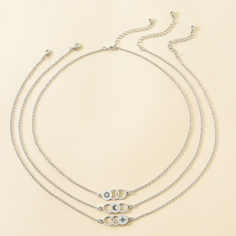 Set 3 / 2 Vòng Tay / Vòng cổ Tình Bạn Mặt Trời / Mặt Trăng / Ngôi Sao Thời Trang Cho Bạn Thân BFF Sisters G