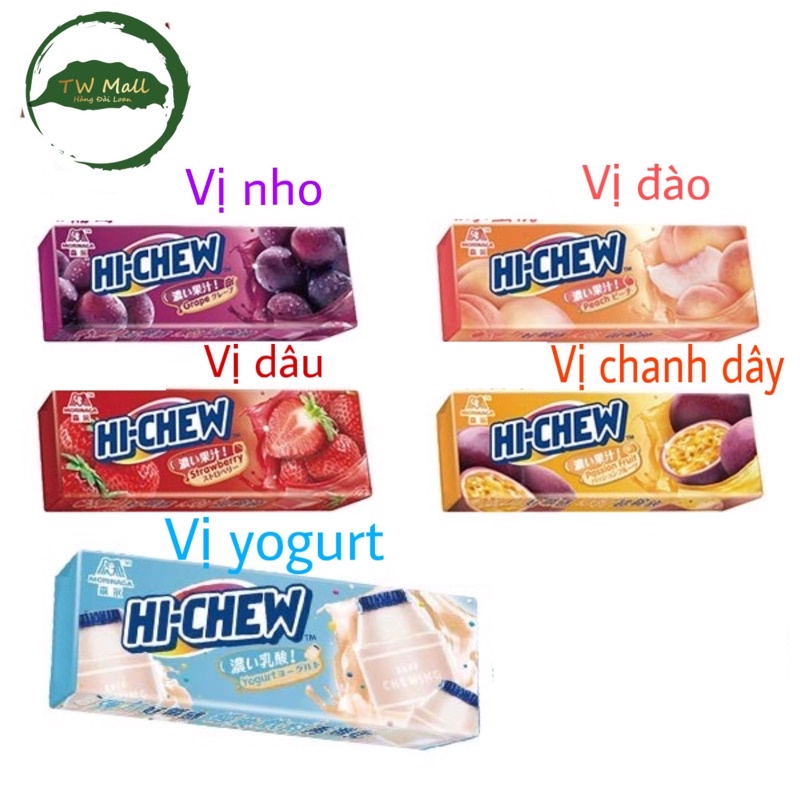 THANH  KẸO MỀM HI-CHEW MORINAGA ĐÀI LOAN HƯƠNG TRÁI CÂY 35g