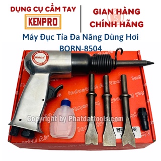 Máy đục tỉa đa năng dùng hơi born-8504-kèm 4 mũi đục-made in taiwan