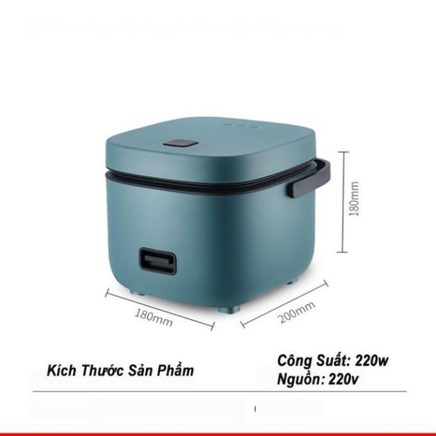 Nồi Cơm Điện Mini Đa Năng JIASHI 1,2L Nấu Cháo, Chưng, Hấp, Luộc {CÓ KÈM KHAY HẤP} | BigBuy360 - bigbuy360.vn