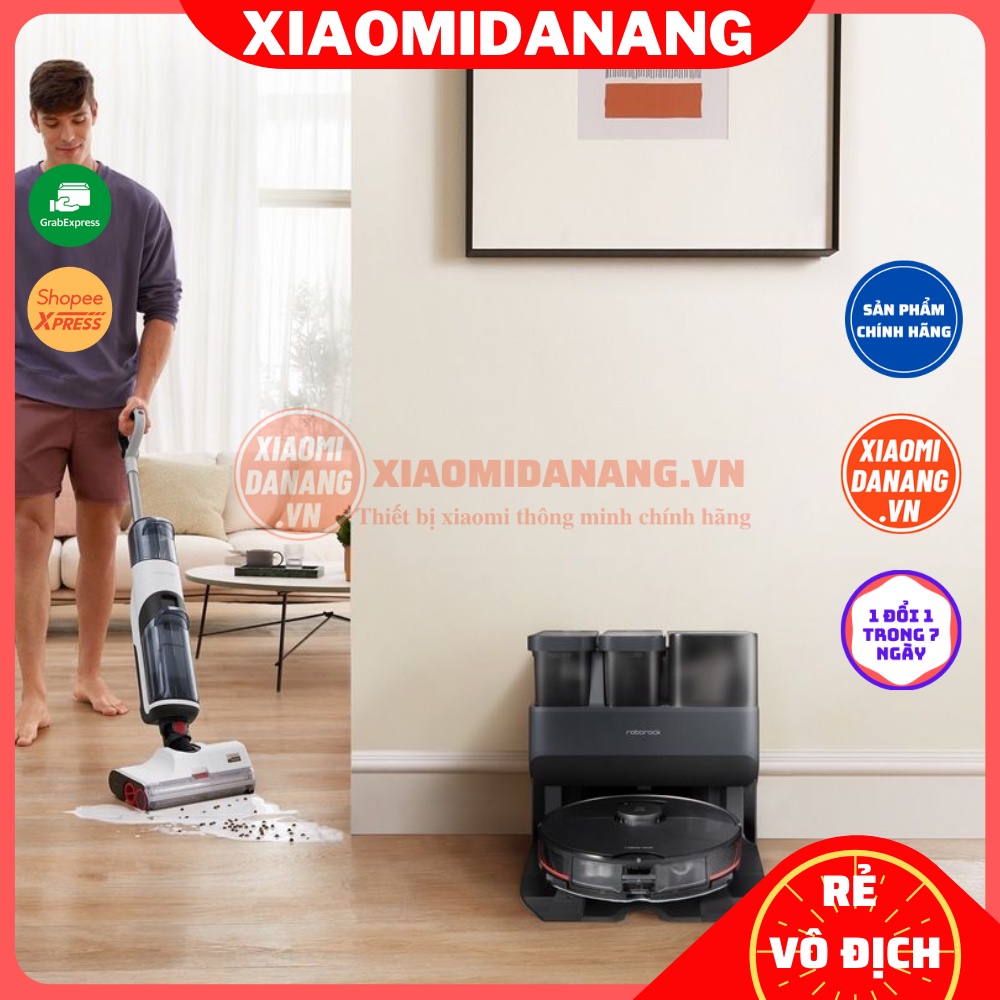 Robot hút bụi tự động giặt giẻ lau Roborock S7 MaxV Ultra