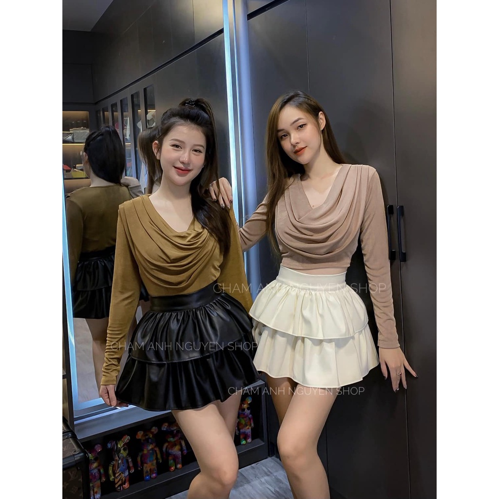 Áo thun tay dài,Áo cổ đổ dài tay co giãn thoải mái