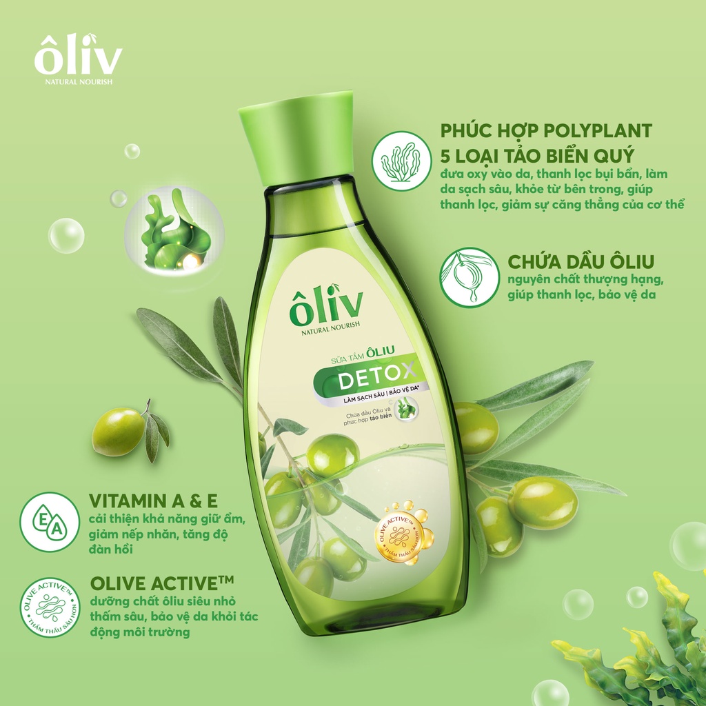 Sữa Tắm Ôliv Detox 250ml