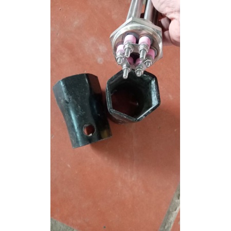Đầu khẩu lục năng , dùng để tháo nắp các loại cụm ren điện trở của nồi cháo, nồi nấu đậu, nồi hơi... loại ren 48 và 59