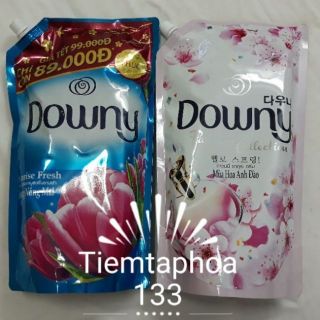 HCM-Túi Nước xả vải Downy 1.5L tươi trẻ, huyền bí, hương ban mai 1.6L
