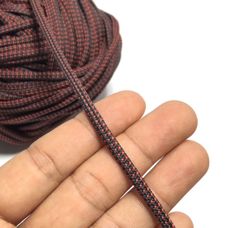 10 mét - dây dù dẹp 3mm dệt ống nhẹ chắc cho trekking căng lều, macrame