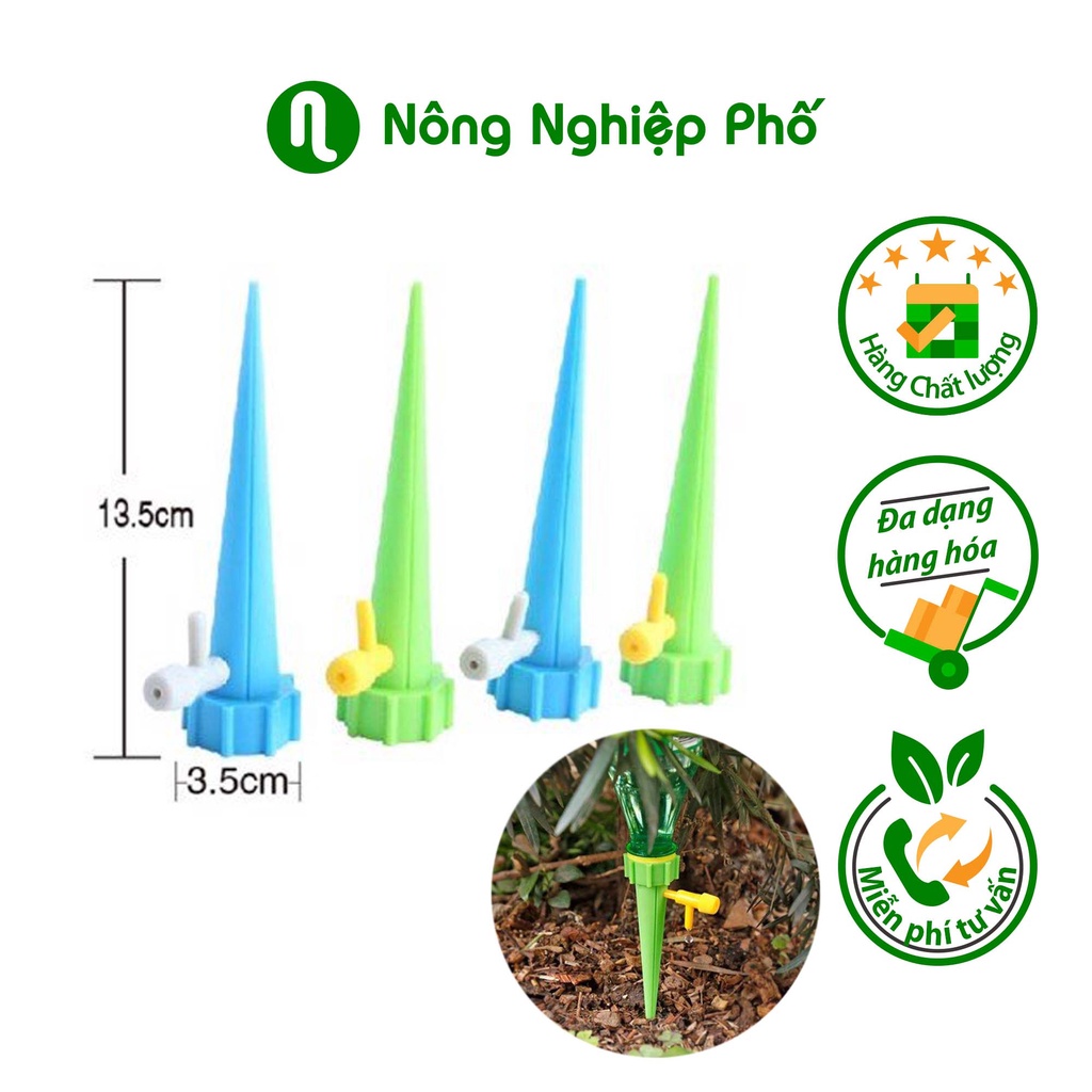 Que cắm tưới lắp chai nhựa pet C-09, đầu cắm tưới nhỏ giọt điều chỉnh lắp chai coca