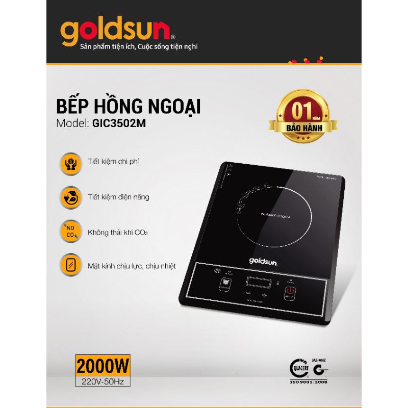 Bếp hồng ngoại GIC3502M
