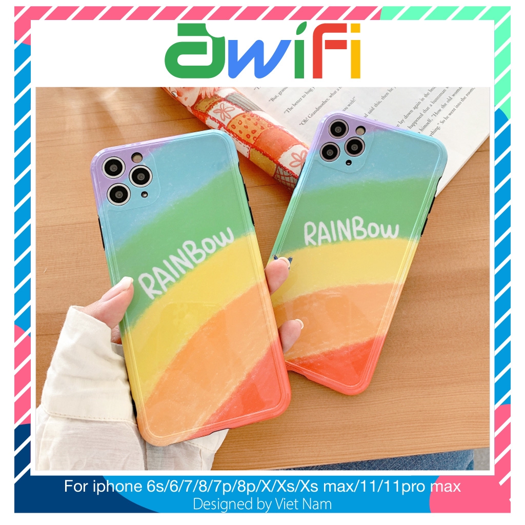 Ốp iphone - Ốp lưng imd new Cầu vồng rainbow 6/6s/6plus/6splus/7/8/7plus/8plus/x/xs/xsmax/11/11promax-Awifi Case Q3-3 | BigBuy360 - bigbuy360.vn