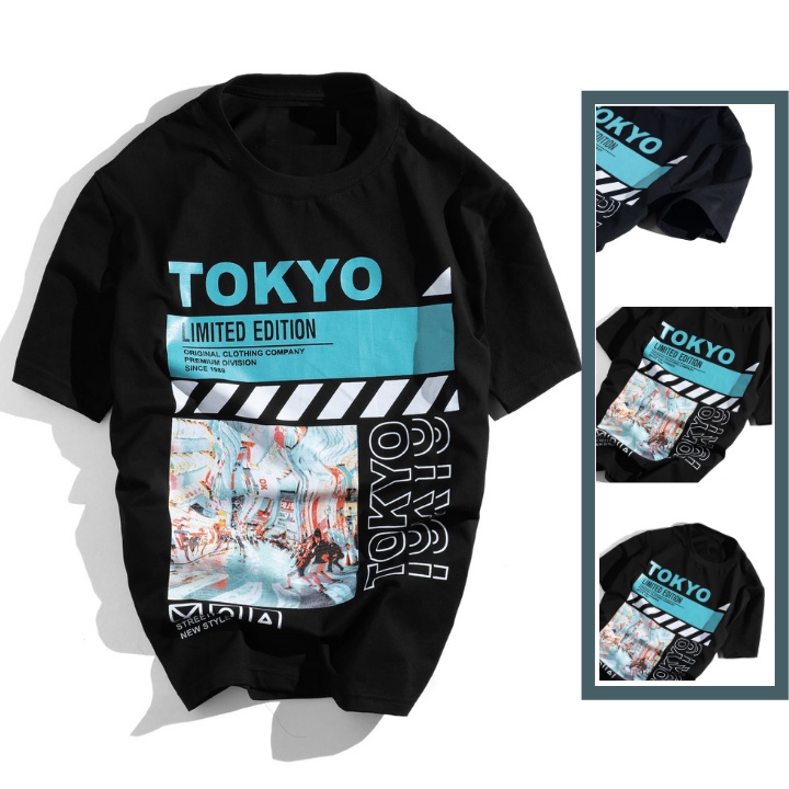 Áo thun nam nữ, phông nam nữ Tokyo vải cotton chuẩn xịn hàng đẹp mặc thoáng mát