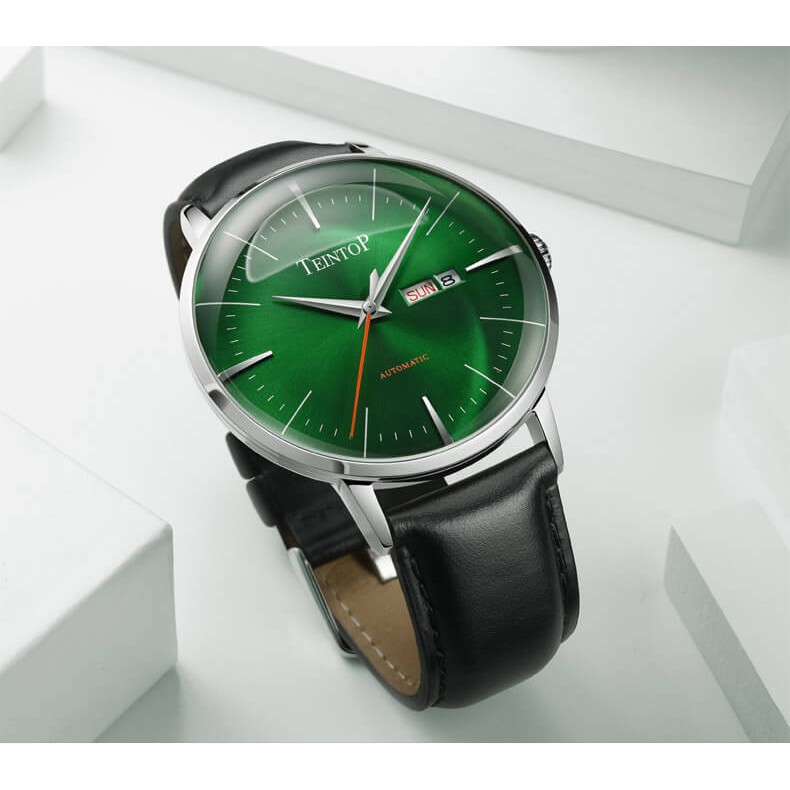 Đồng hồ nam chính hãng Teintop T7009-1 Kính sapphire ,chống xước,Chống nước,dây da máy cơ(Automatic),Bảo hành 12 Tháng