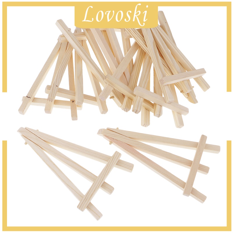 Bộ 10 Giá Đỡ Ba Chân Mini Bằng Gỗ Dùng Trưng Bày Tranh Vẽ Để Bàn