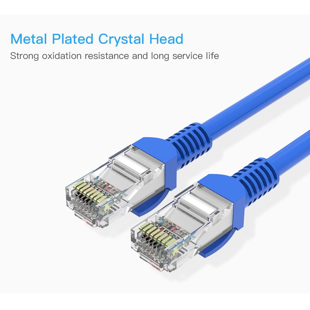 Dây mạng LAN RJ45 internet Xám - Xanh 2M - 3M - 5M - 10M - 20M - 30M bấm đúc sẵn 2 đầu