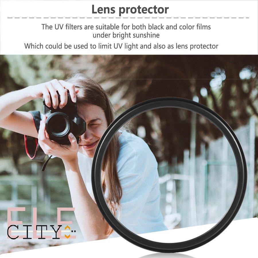 111ele} 58mm UV Ultra-Violet Haze Dslr Camera Glass metal Lens Filter Lens Protector