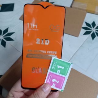 Kính cường lực 21D cho Xiaomi Redmi Note 8 Pro Full keo màn hình cao cấp