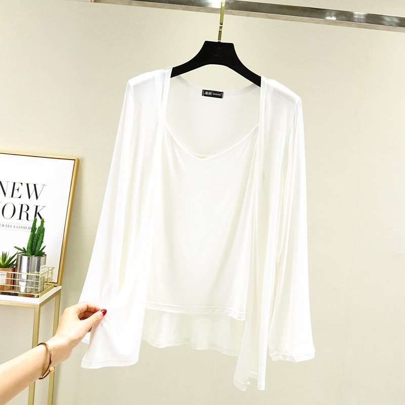 Áo Cardigan Tay Dài Bằng Cotton Phong Cách Hàn Quốc Size L-2XL