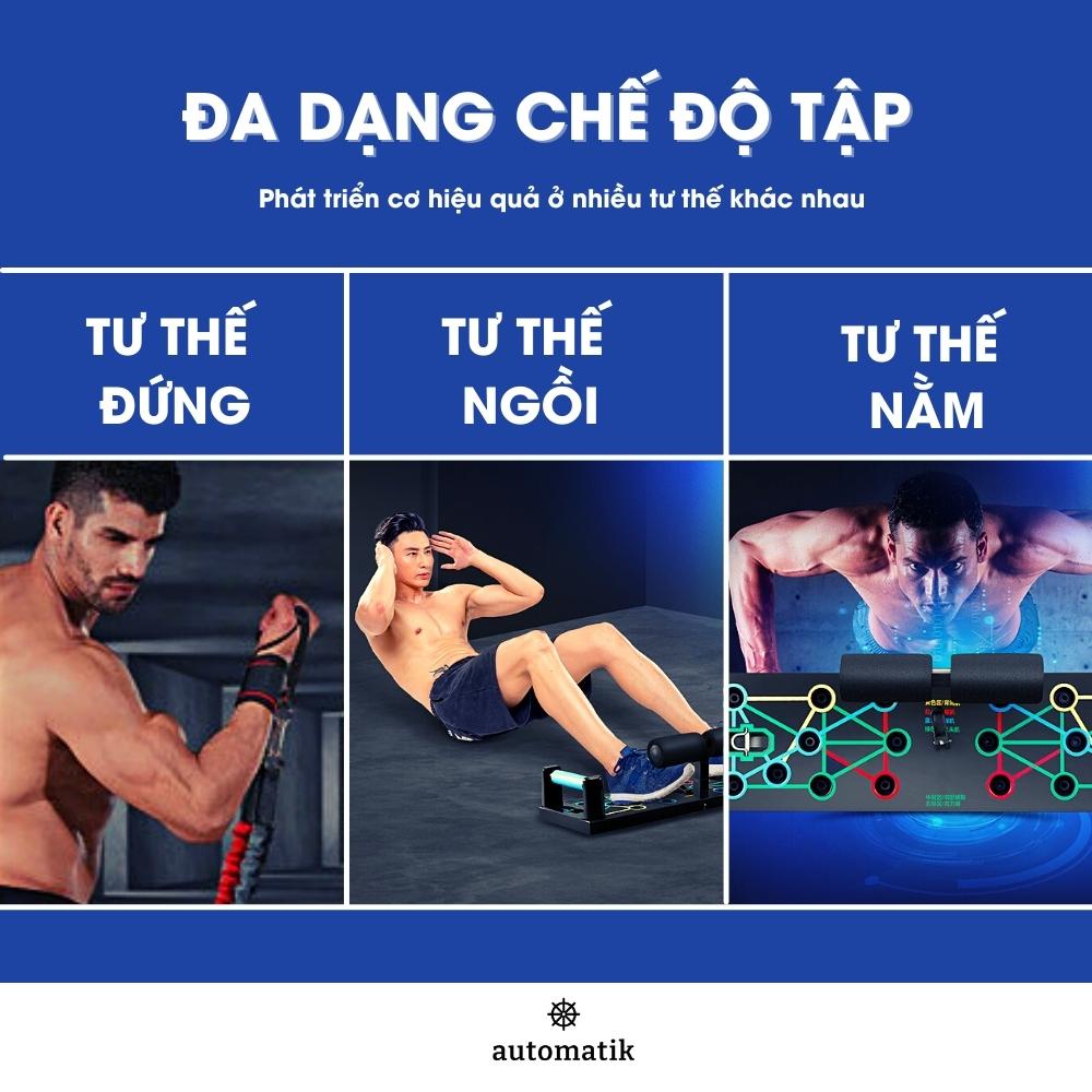 Dụng Cụ Hít Đất Chống Đẩy Đa Năng Bộ Tập Cơ Bụng Gym Tại Nhà - Automatik