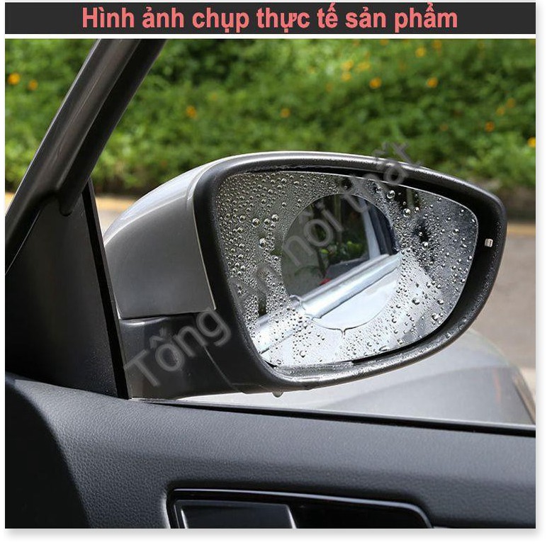 2 Miếng Dán NaNo Film Chống Mưa, Chống Mờ, Chống Chói Và Sương Mù Cho Gương Chiếu Hậu Xe Hơi, Xe Máy