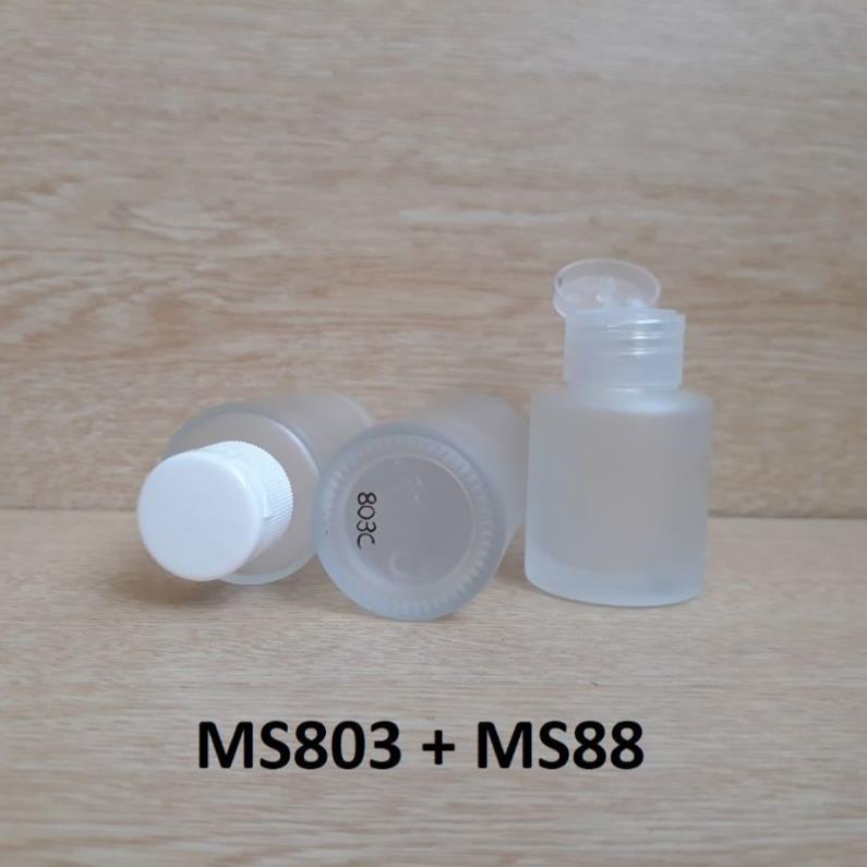 Chai Chiết Mĩ Phẩm ❤ GIÁ TẬN GỐC ❤ Chai Thủy tinh mờ Nắp bật 20ml/30ml/50ml chiết mỹ phẩm , phụ kiện du lịch