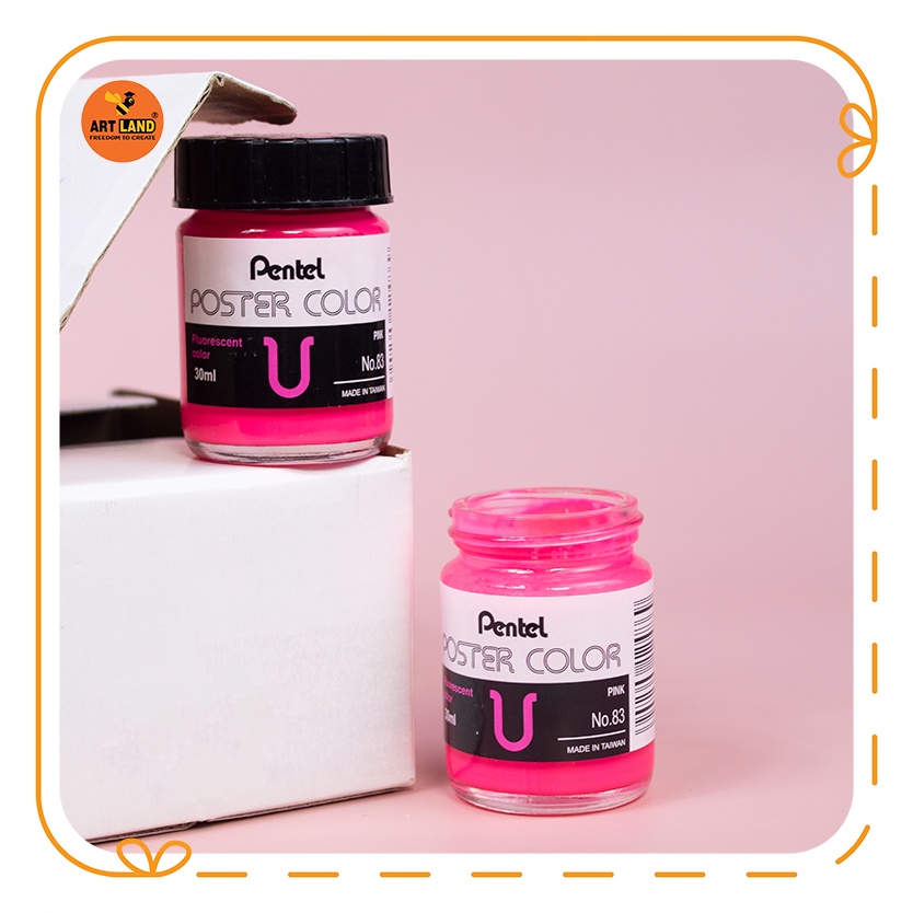 Màu vẽ Poster Pentel  hũ 30ml thủy tinh Đài Loan tuyệt vời ông mặt trời