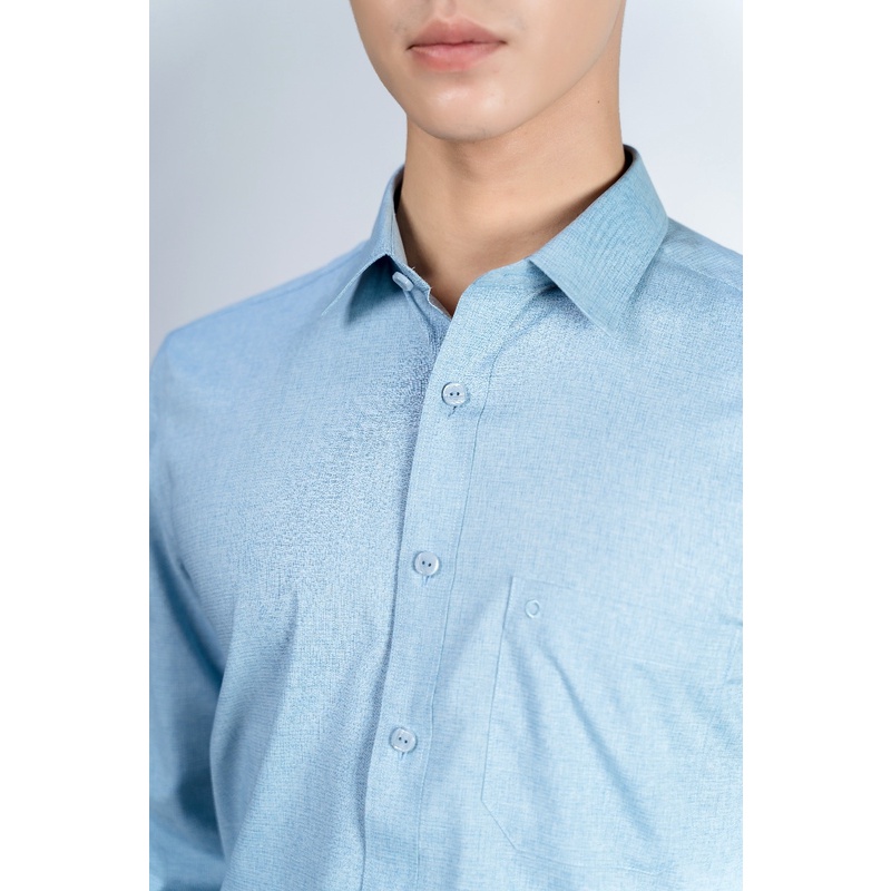 OWEN - Áo sơ mi dài tay Owen Sợi Sồi mềm mát màu xanh bạc hà 23417 Regularfit
