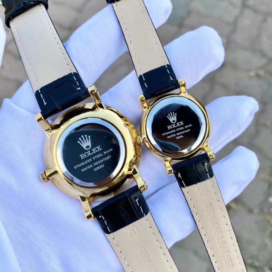 Đồng hồ nữ rolex R075A dây da, đính kim cương, nhỏ xinh, sang trọng.