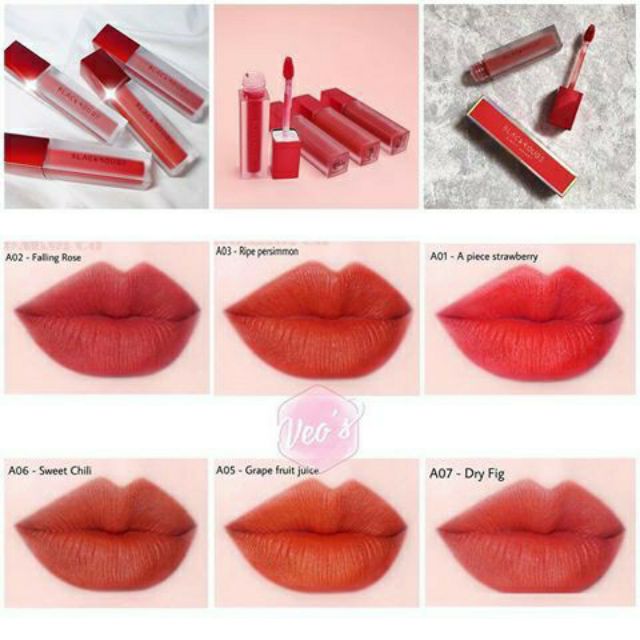 (Sẵn Ver 1-Ver 7) Son Black Rouge Air Fit Velvet Tint