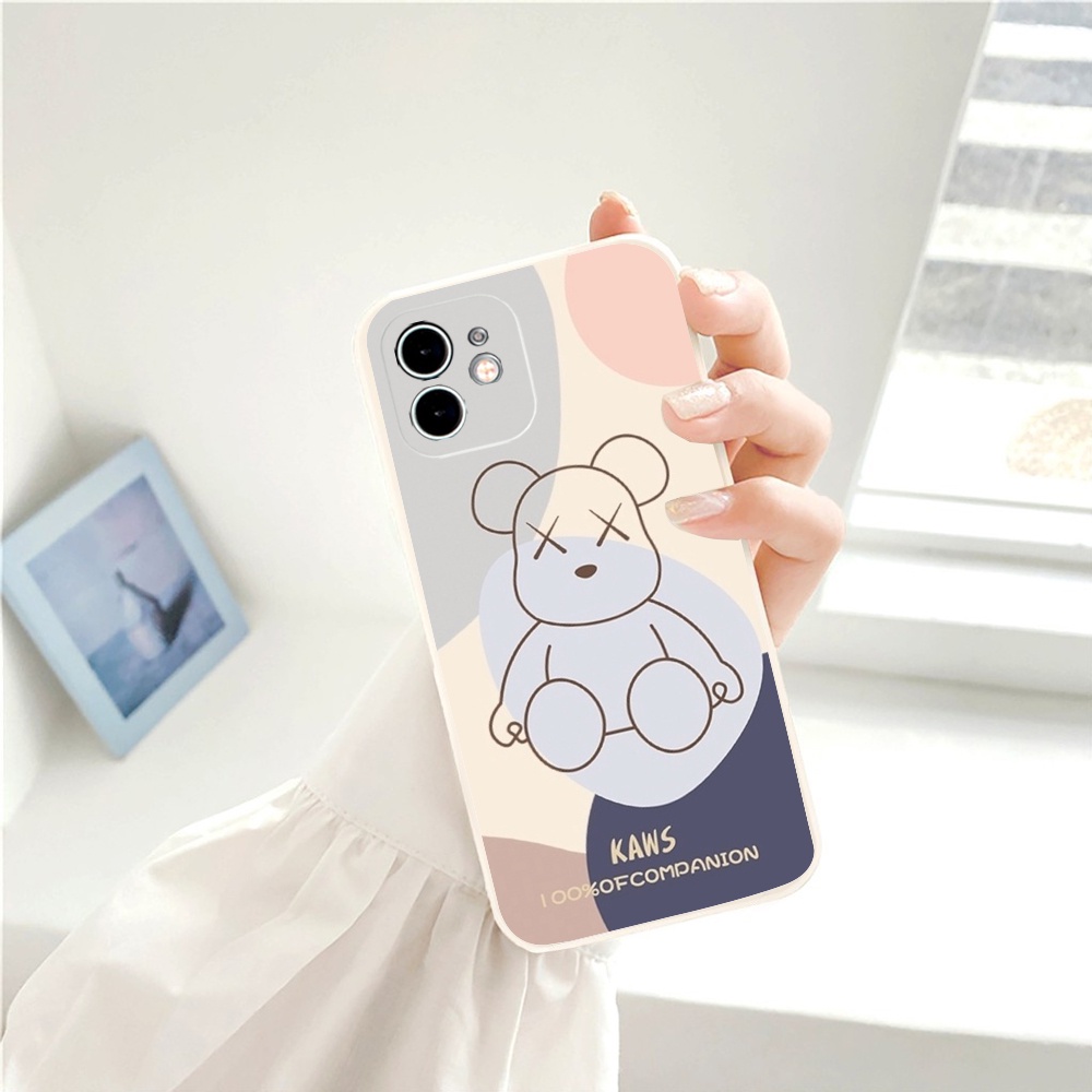 Ốp Lưng Iphone Cạnh Vuông K.aw.s , BVC Iph6/6plus/6s/6splus/7/7plus/8/8plus/x/xs/11/12/pro/13/promax- Sencase