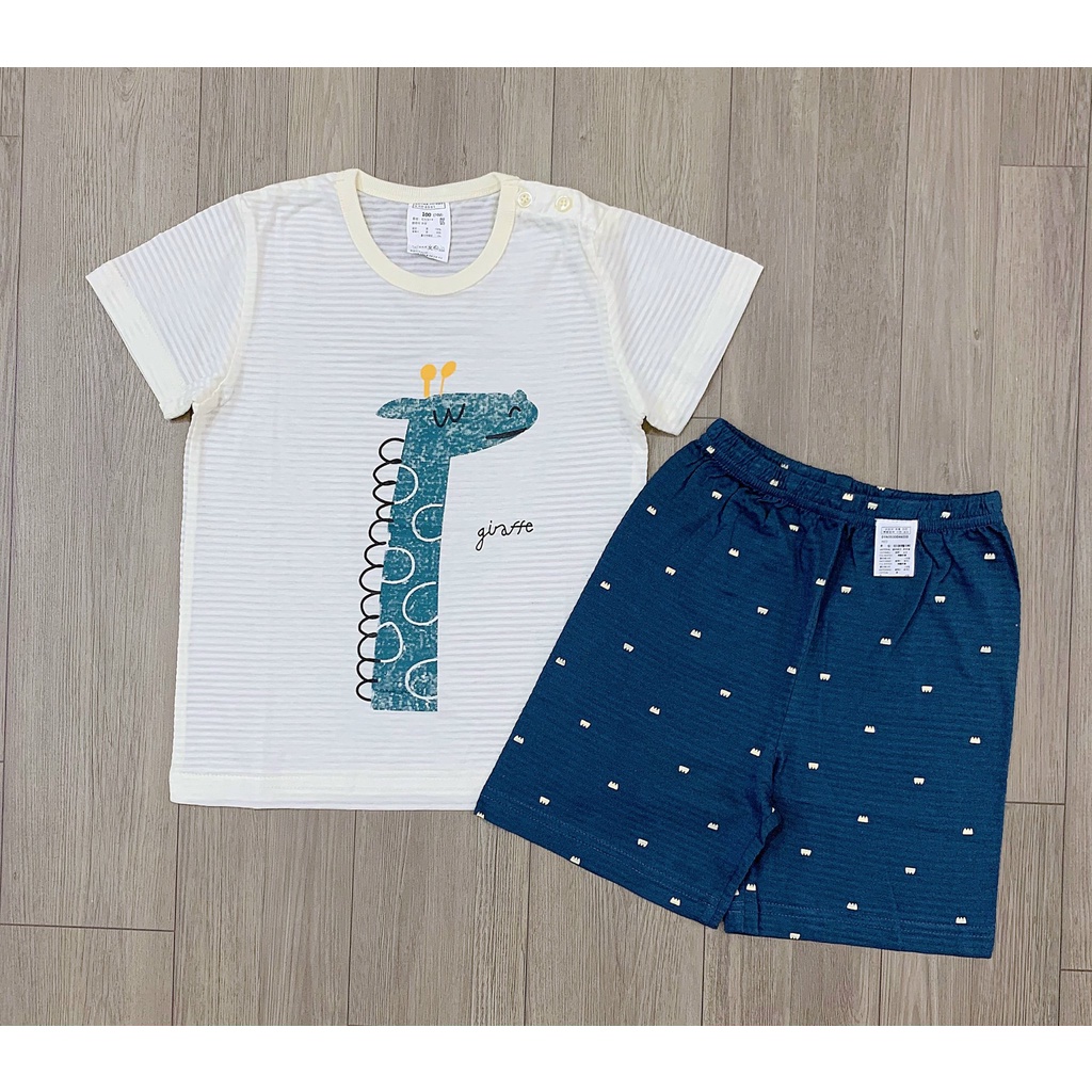 BỘ NGẮN SỢI TRE XUẤT HÀN UNIFRIEND/MINOU CHO BÉ TRAI 11-30KG