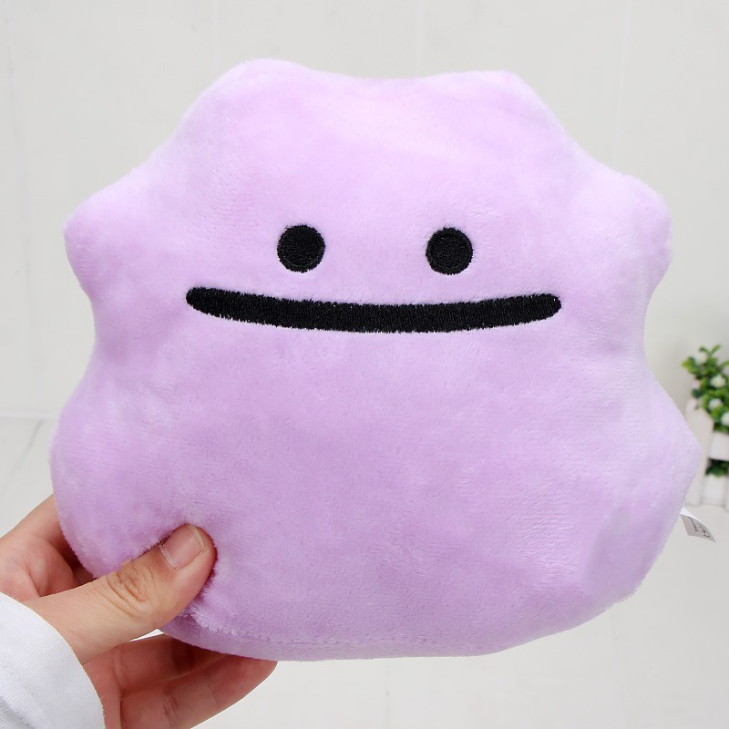 Thú nhồi bông họa tiết Ditto hoạt hình pokemon 14cm đáng yêu