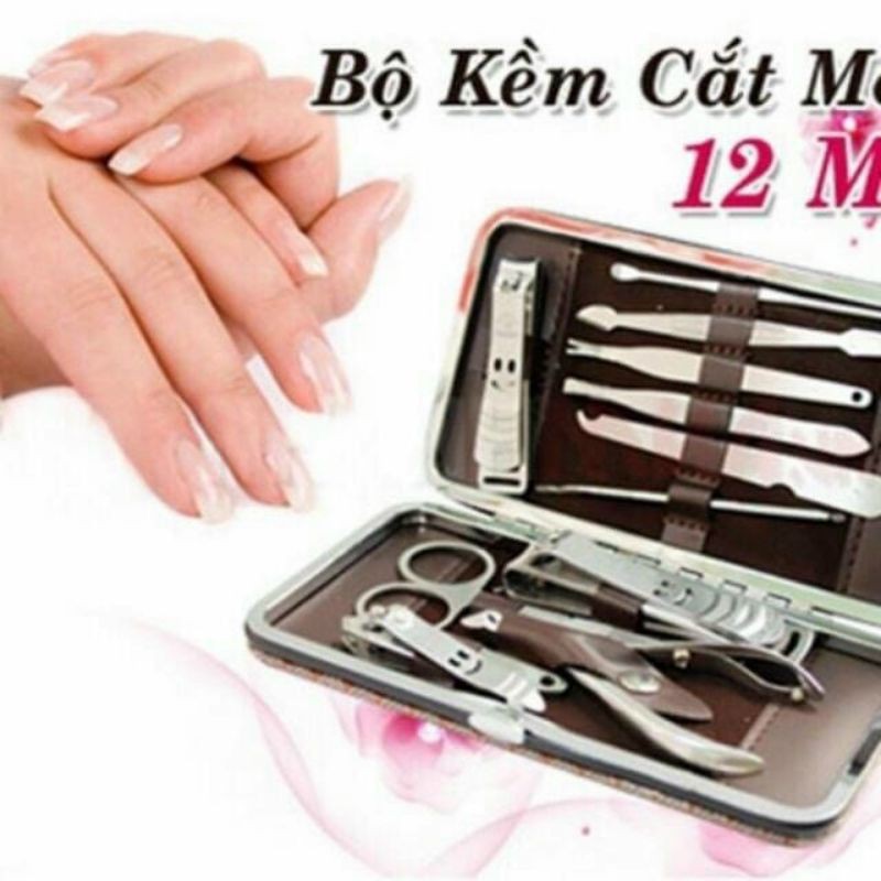 Bộ Bấm Móng Tay 12 Chi Tiết ( Dụng Cụ Gia Đình )