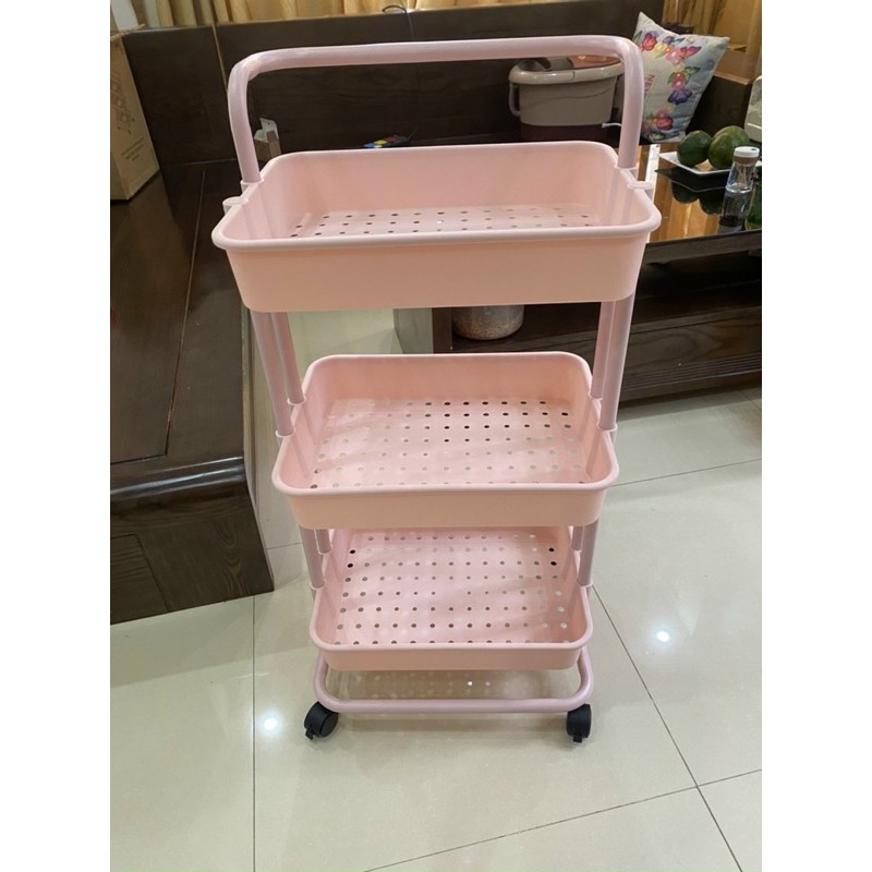 Xe đẩy 3 tầng Nhựa spa tiện dụng giao màu ngẫu nhiên