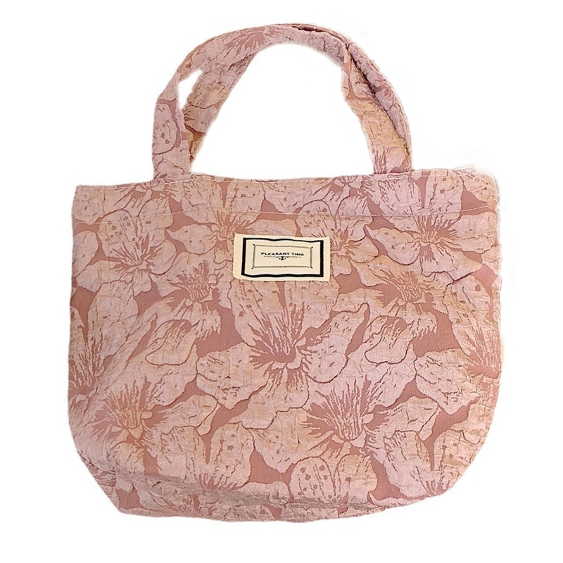 Túi Đựng Hộp Cơm Trưa In Hoa Phong Cách Vintage