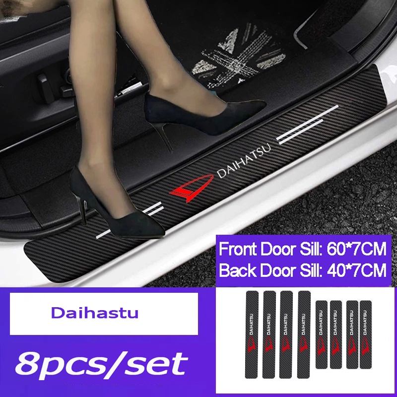Miếng Dán Bảo Vệ Tay Nắm Cửa Xe Hơi Bằng Sợi Carbon Cho Daihatsu Rocky Taruna Tomotif Ayla Ceria Classy Taft Sigra