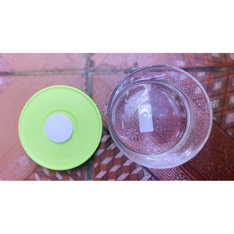 Hũ thuỷ tinh Ocean nắp nhựa xanh lá | BigBuy360 - bigbuy360.vn