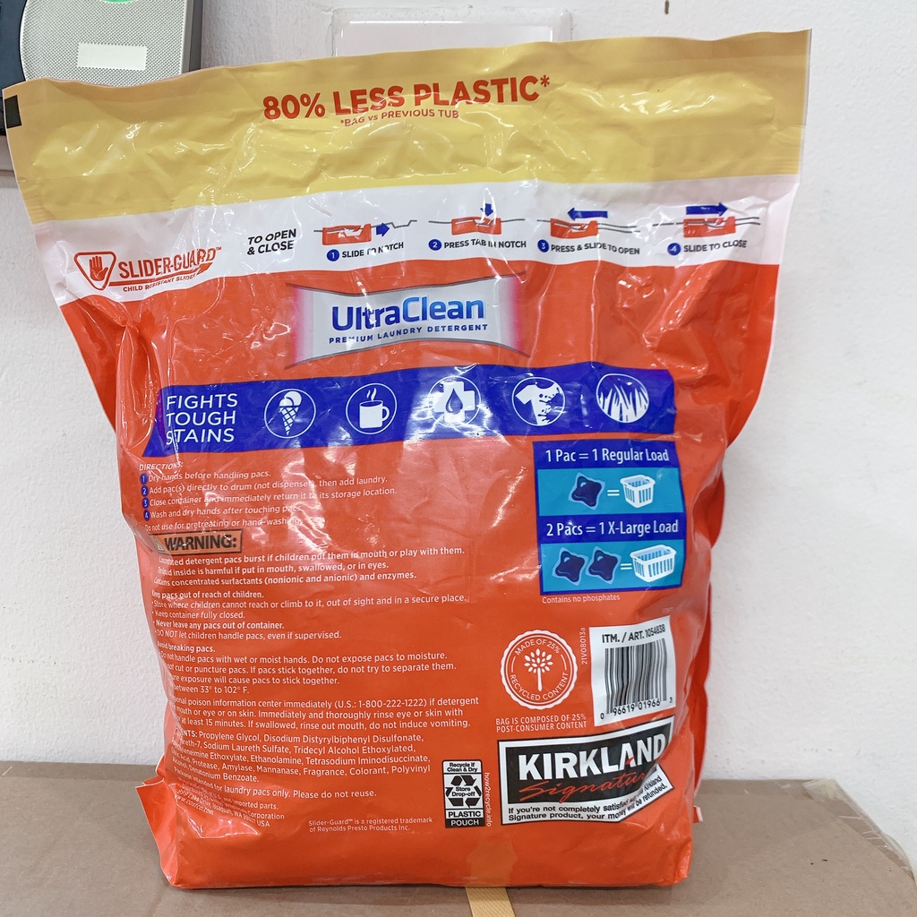 Viên giặt Kirkland Ultra Clean 152 viên_ Hàng Mỹ