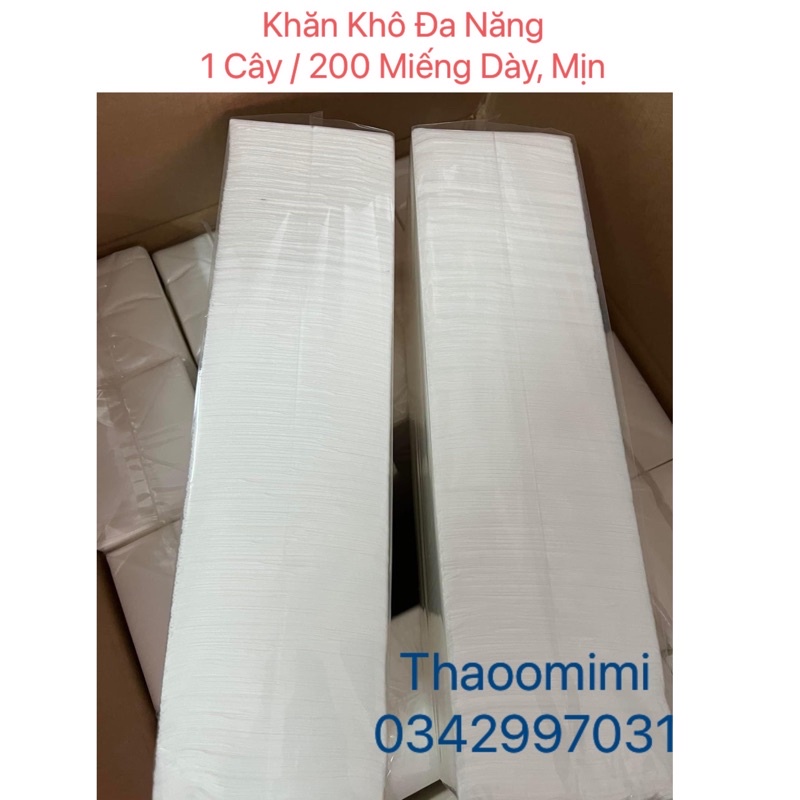 Giấy lau mặt thẩm mỹ cho spa bịch 200 miếng