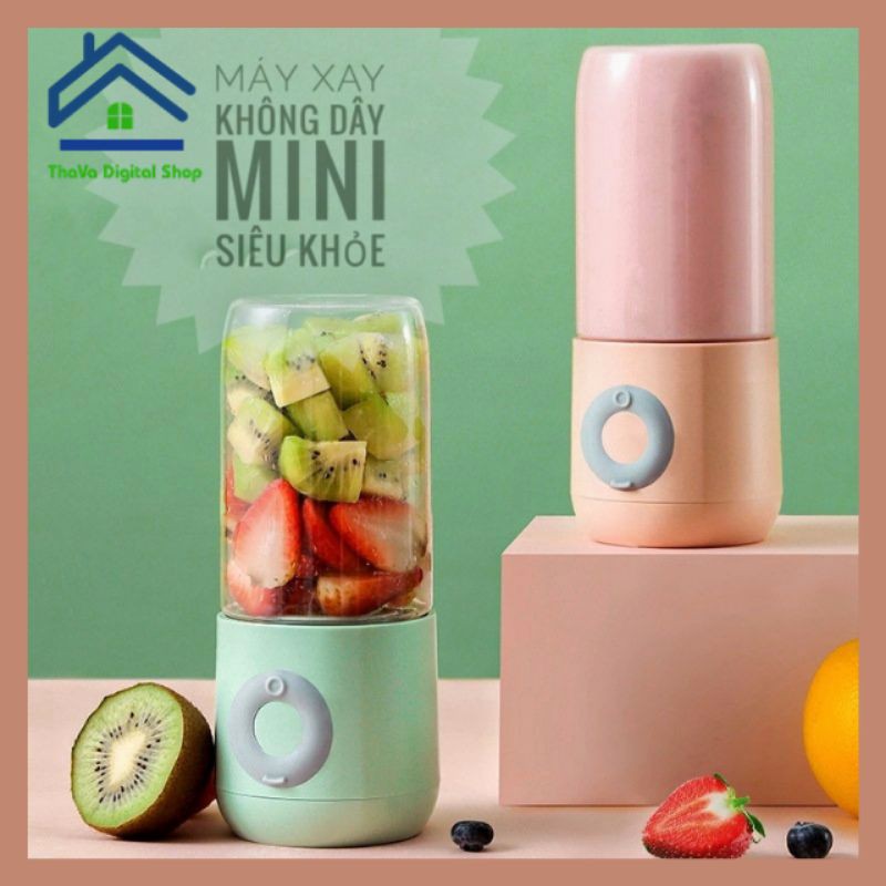 [SIÊU KHỎE] MÁY XAY SINH TỐ KHÔNG DÂY MINI 🥑CẦM TAY SIÊU KHỎE, DỄ SỬ DỤNG, DỄ MANG ĐI, CỔNG SẠC USB, PIN BỀN