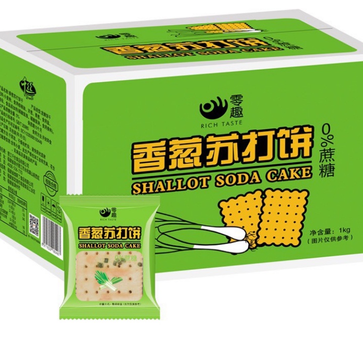 Bánh quy vị hành lá Liangpin bánh mặn ít đường