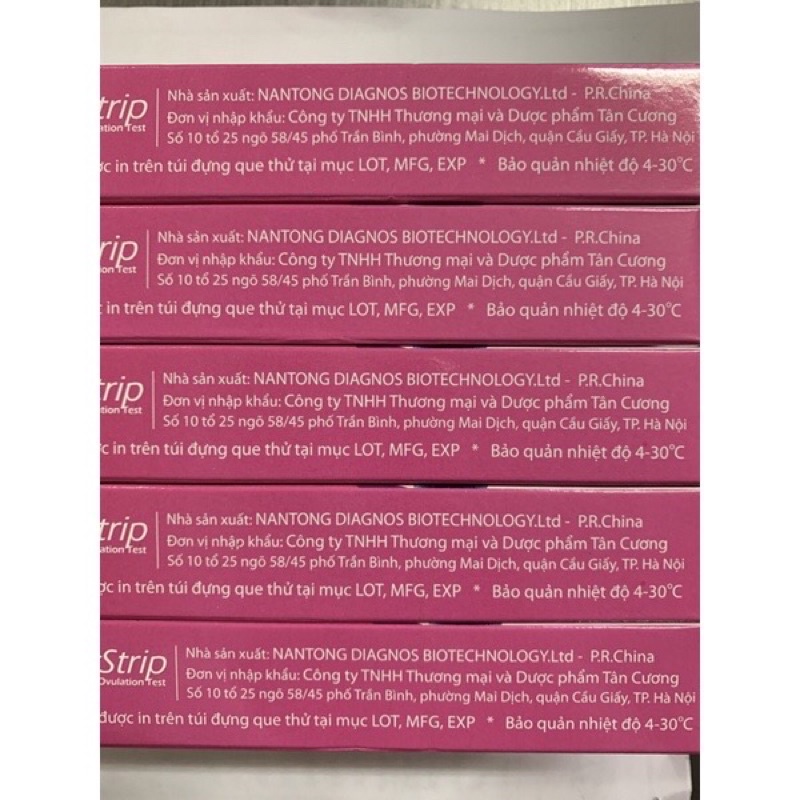 Que thử rụng trứng  Tetstrip Dụng cụ phát hiện ngày rụng trứng