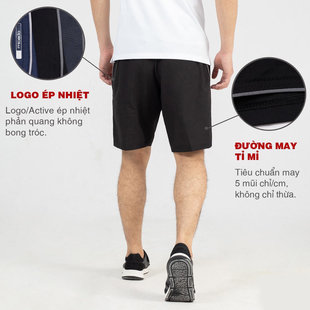 Combo 4 Quần đùi nam thể thao vải gió V1 Quần Short nam mặc mùa hè thoáng mát Micado